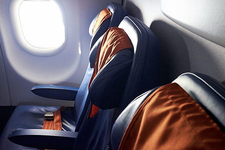 blue and orange massenger seat thumbnail