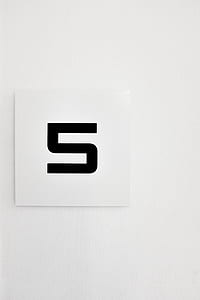 number 5 text on white background thumbnail
