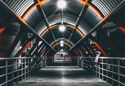 gray and red building interior thumbnail