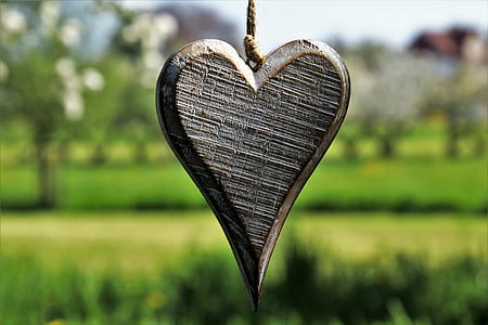 silver-colored heart pendant thumbnail