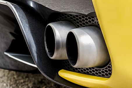 close-up photo of gray vehicle muffler thumbnail