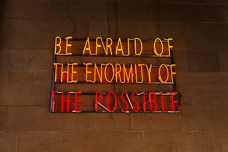 Be Afraid neon light signage thumbnail