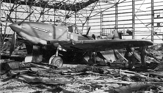  Abandoned Soviet-made North Korean Ilyushin Il-10 attack aircraft during the Korean War thumbnail