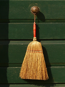 brown broom wall decor thumbnail