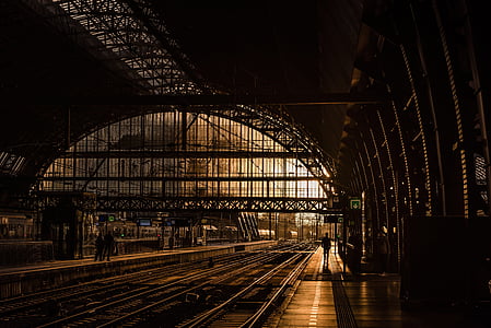 black and brown train station illustration thumbnail
