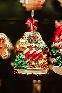selective focus photography of Christmas house miniature thumbnail