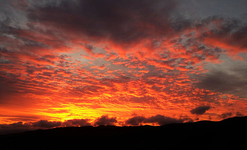 orange and yellow sky with gray clouds thumbnail