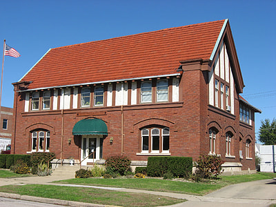 The Carnegie Library in Linton, Indiana thumbnail
