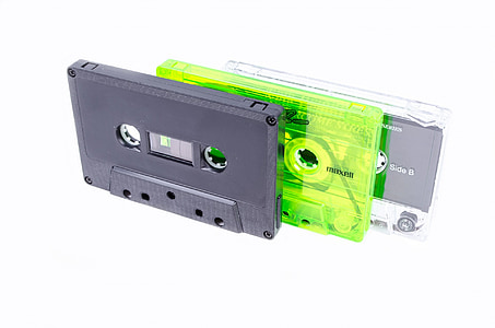 three assorted-color cassette tapes thumbnail