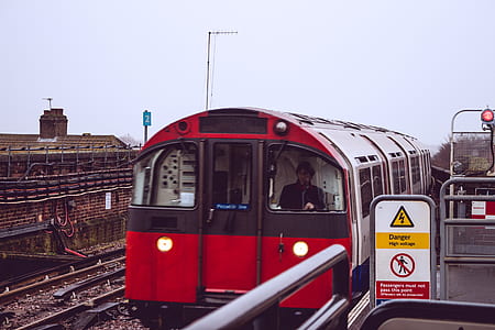 red, train, public transportation, stones thumbnail