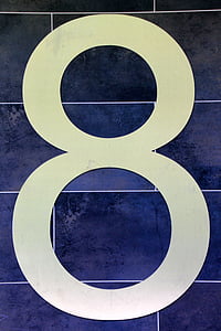 white number 8 clip art thumbnail