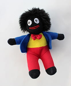 Golliwog toy isolated on white background thumbnail