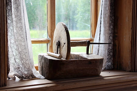 window, blinds, curtain, russian, beauty, village thumbnail