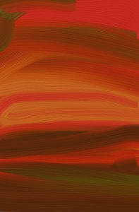 orange and green abstract painting thumbnail