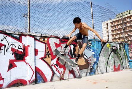 man riding skateboard thumbnail