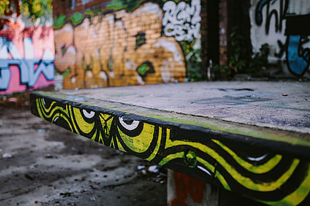 Urban graffiti on the city streets thumbnail