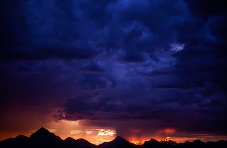 Sunset Sky with storm clouds thumbnail