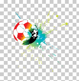 FIFA World Cup T-shirt Football player, football, soccer ball splash againts blue background PNG clipart