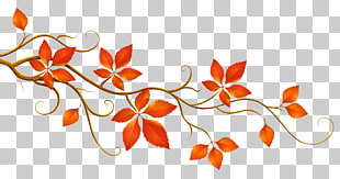 Autumn leaf color Branch , Decorative Branch with Autumn Leaves , red leaves illustration PNG clipart