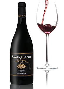 Swartland Bush Vine wine bottle beside clear wine glass thumbnail