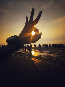 Silhouette Photography of People Near Body of Water thumbnail