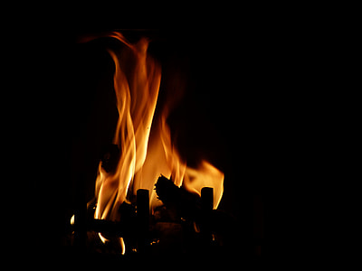 low-light photography of bonfire thumbnail
