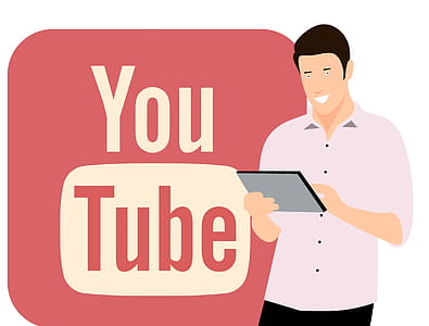 Social media man working with online video content. thumbnail