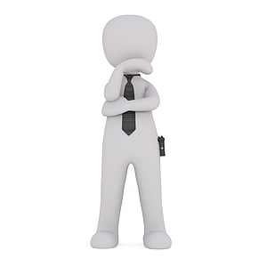 man with black necktie illustration thumbnail