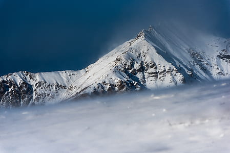 mountain covered by snow thumbnail