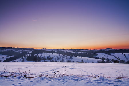 mountains during winter season thumbnail
