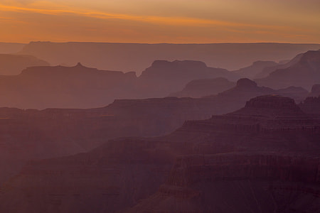 high angle photo of mountains during golden hour thumbnail
