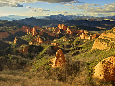 aerial photography of brown rock formation thumbnail