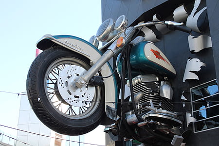 green and white motorcycle decor thumbnail