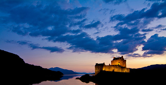 Dusk landscape at Kyle of Lochalsh, United Kingdom thumbnail