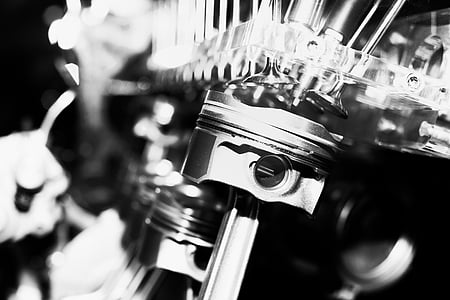 grayscale photo of engine piston thumbnail