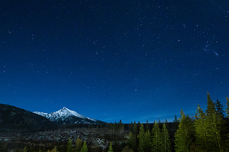 Mountain With Night Sky Full of Stars thumbnail