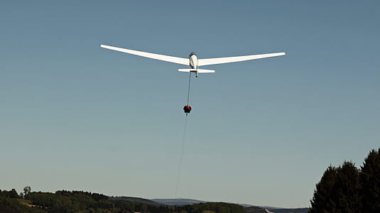 white airplane on air thumbnail