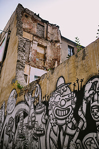 Urban graffiti on the city streets thumbnail
