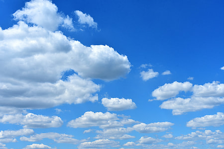 cloudy sky under blue sky thumbnail