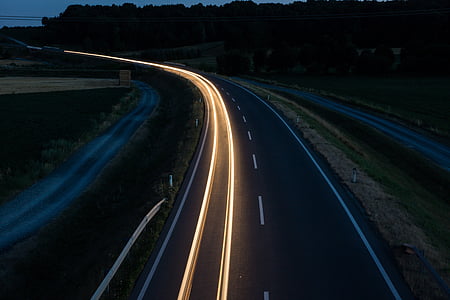 time lapse photo of road thumbnail