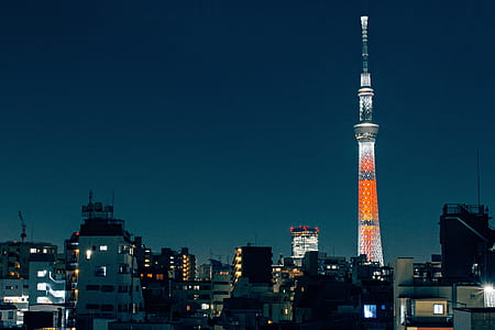 city, sky, landmark, night thumbnail