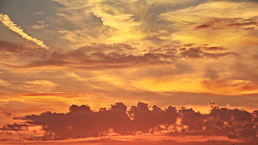 orange clouds during dawn thumbnail
