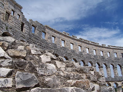 gray concrete wall under blue sky thumbnail