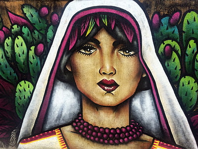 woman with white hijab painting thumbnail
