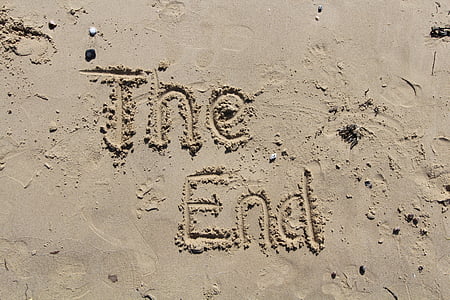 The End sand writing thumbnail