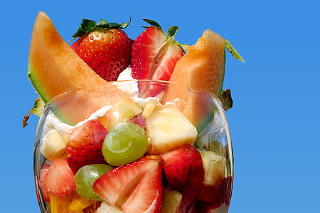 closeup photo of bowl of fruit salad thumbnail
