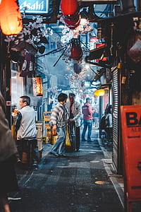 man and woman walking on the street thumbnail