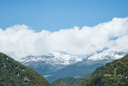 Aerial Image of Mountain Covered by Snow thumbnail
