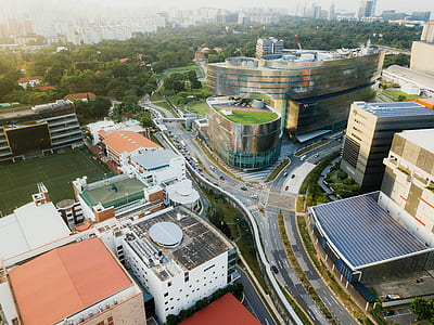 bird's eye photography of high rise building thumbnail