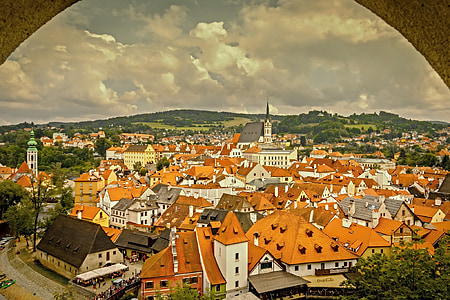 buildings with brown roofs thumbnail